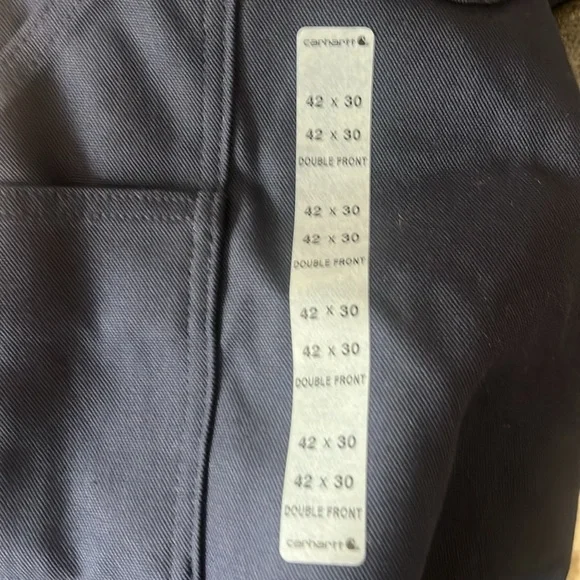 Carhartt Men’s bib overall navy 42x30 new - Picture 11 of 11